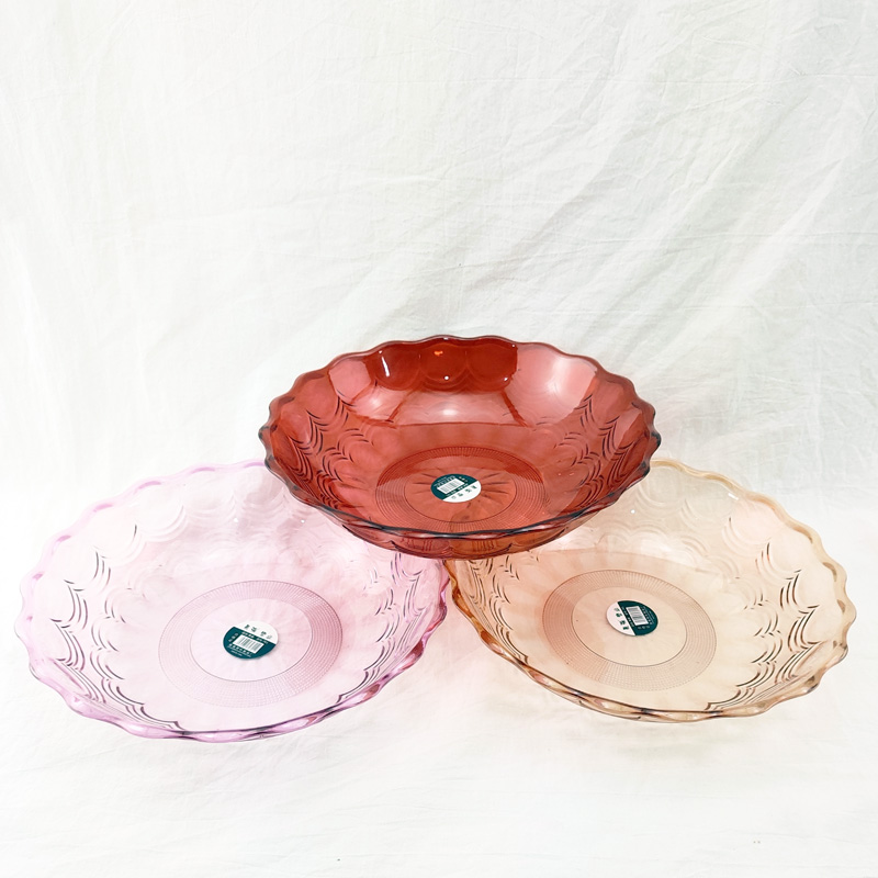 "I1412 701# Premium Fish-scale Fruit Platter, Fruit Basket, Fruit Basin, Pastry Plate, Home Goods 2-yuan Store. details Picture