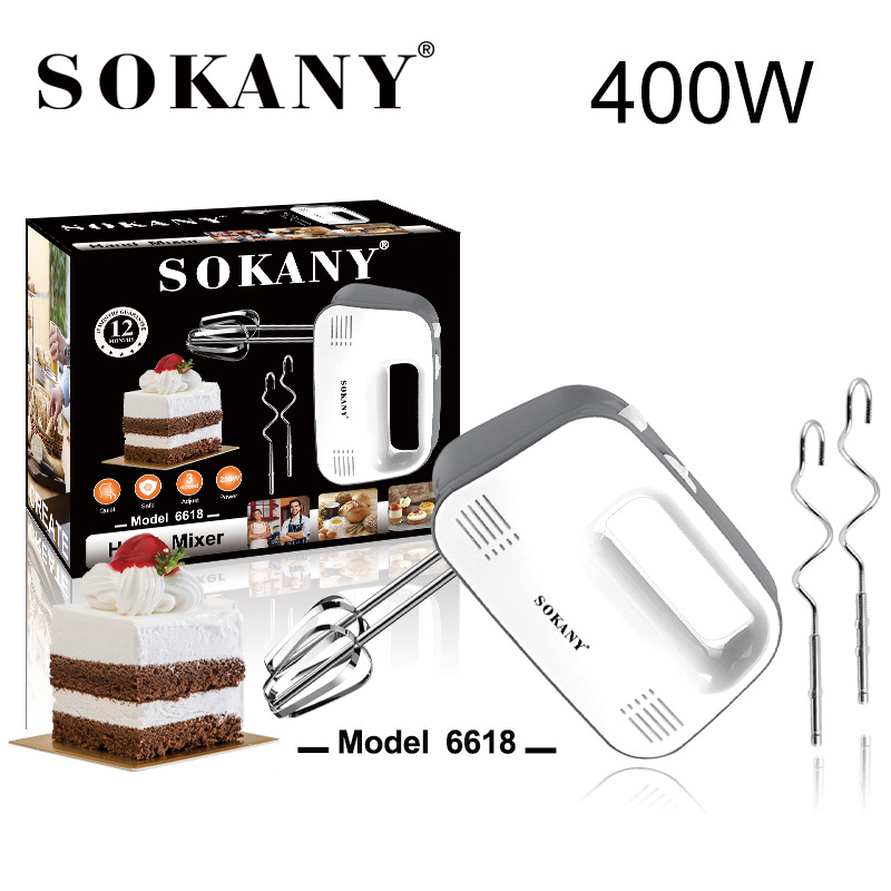 sokany6618 egg beater, electric household favorite, small handheld egg beater, cream whipper, European standard