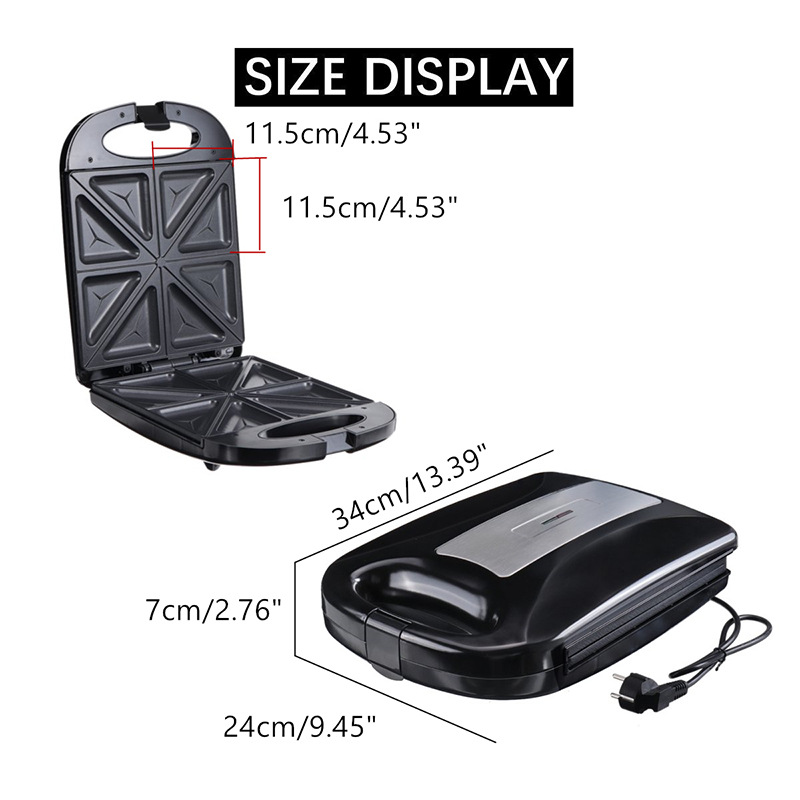 Cross-border SOKANY126 four-piece home sandwich maker, toaster, sandwich maker, multi-functional breakfast machine Wonder Specification image