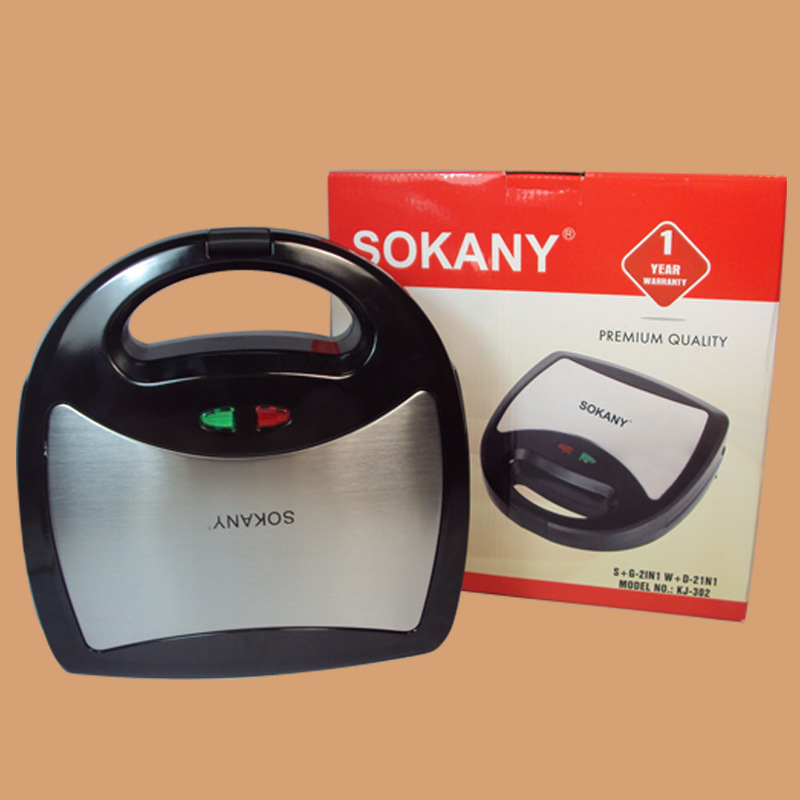 SOKANY302 Four-in-one Home Sandwich Maker, toaster and Multi-functional sandwich Breakfast Machine with changing plates Application Scenario