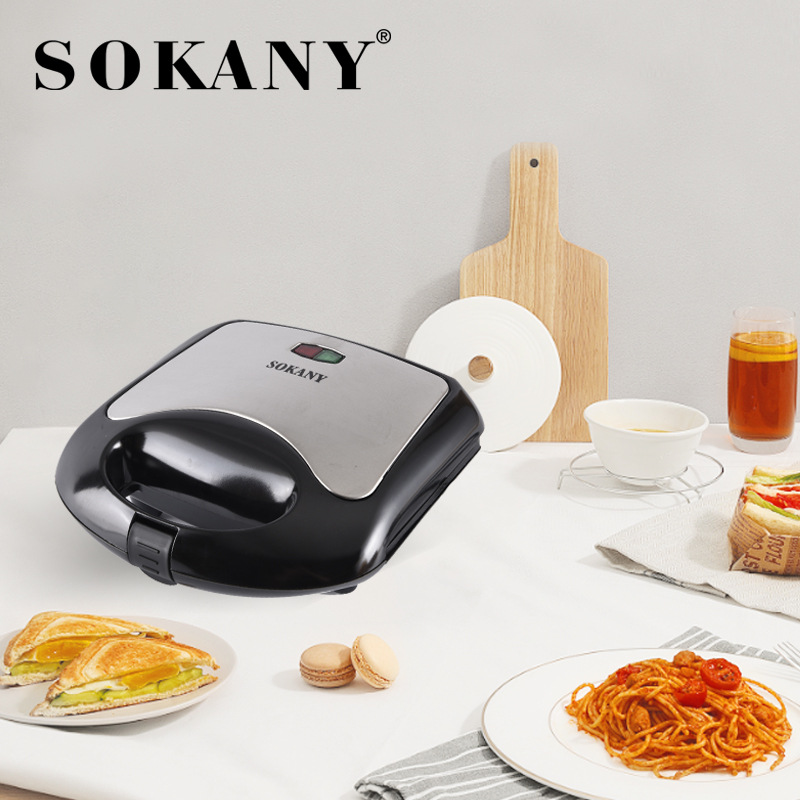 sokany105 Home Luxury Sandwich Maker, breakfast maker, toaster, Toast Breakfast Maker, three-legged Panini details Picture