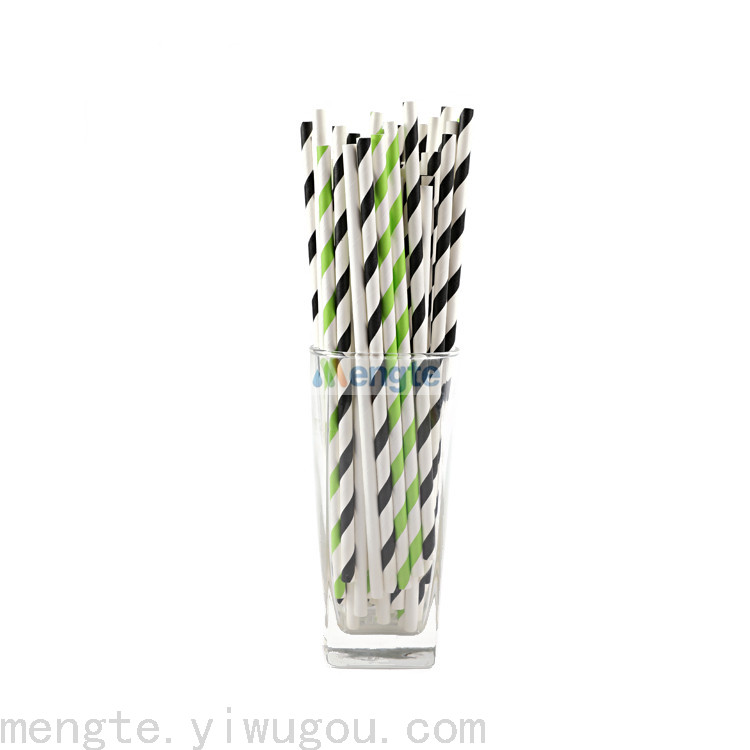 Paper Straw Environmentally Friendly Straw Degradable Straw Yiwu Paper Straw Milk Tea Straw Party Straw Color Straw Specification drawing