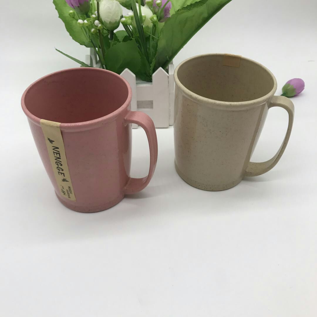 Two-color wheat straw cup Natural wheat fragrance environmentally friendly malt cup degradable mug