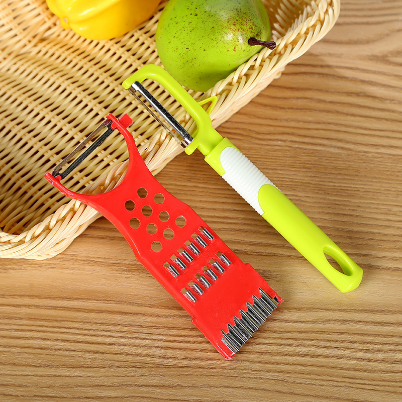 Manufacturer's in-stock kitchen peeler and vegetable slicer four-piece set, stainless steel peeler and slicer, practical kitchen set for home use details Picture
