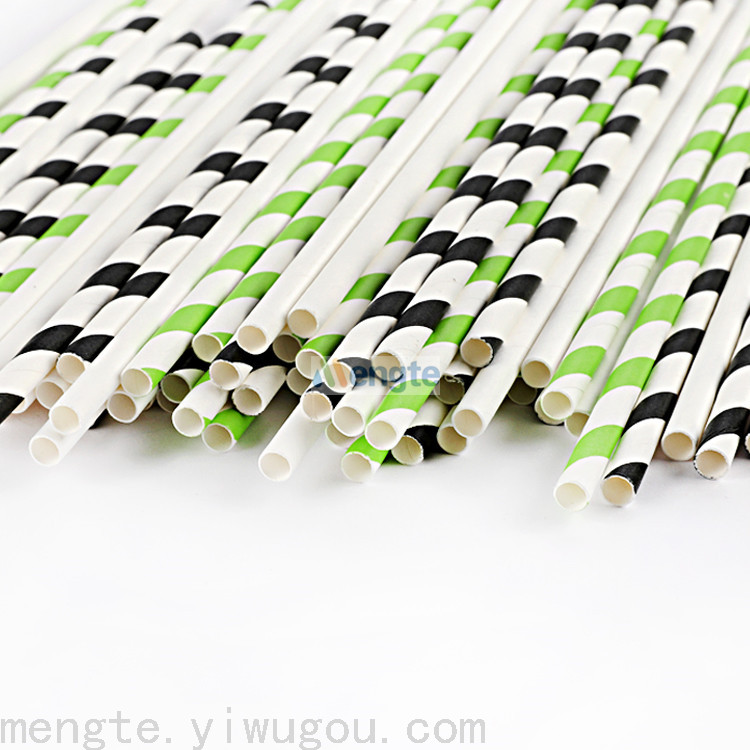 Paper Straw Environmentally Friendly Straw Degradable Straw Yiwu Paper Straw Milk Tea Straw Party Straw Color Straw Item Picture