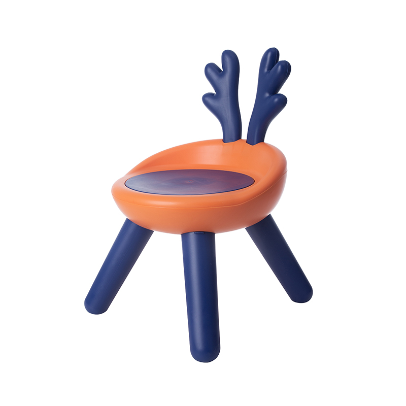 Bebé taburete de plástico pequeño hogar de dibujos animados taburete redondo engrosado zapatos de cambio lindo niños silla de conejo cuerno de ciervo reposapiés bajo Specification image