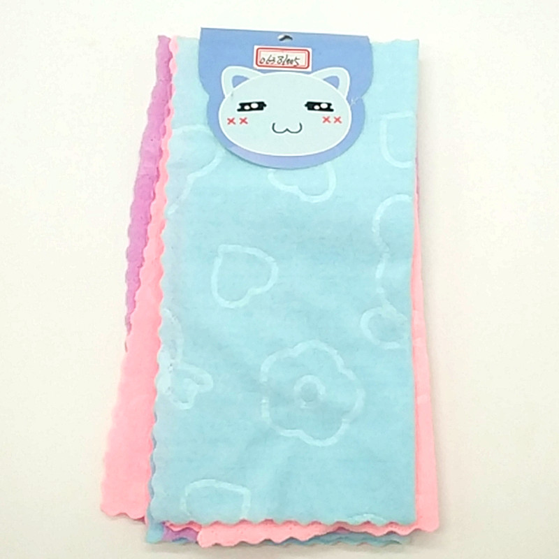 Sunshine Department Store 25*25cm hanging card 6 ultra-fine fiber cleaning cloths, super absorbent and non-shedding cleaning dishcloths