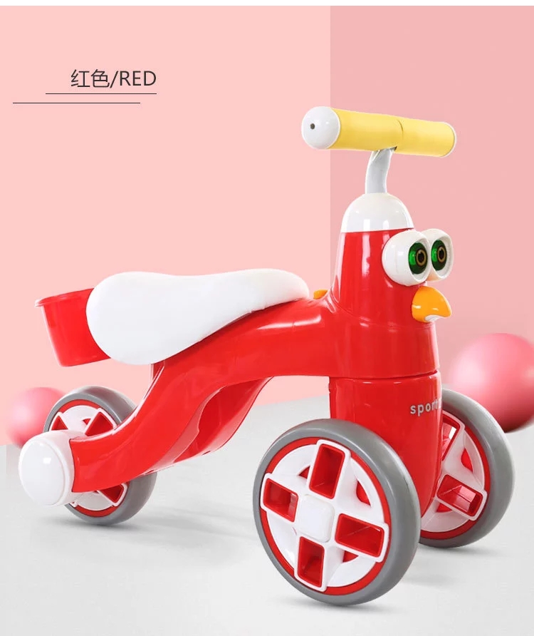 Children's balance scooters without pedals, infant sliding baby walkers, birthday gifts for 1-3 years old babies, sliding walkers full figure