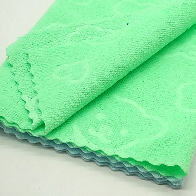 Sunshine Department Store 30*70cm hanging card towel, colored microfiber cloth, absorbent and non-shedding dishcloth Item Picture