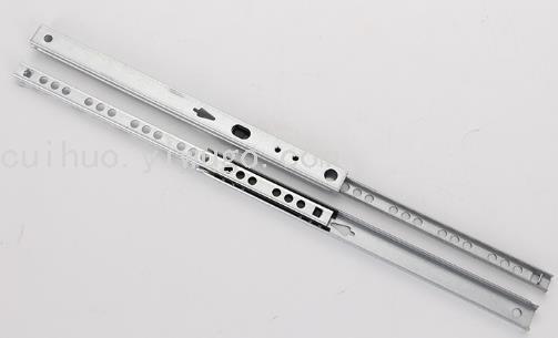 17mm two-section drawer slide rail steel ball double-pull side-mounted guide rail, silent mini bidirectional, 0.8mm thick Application Scenario