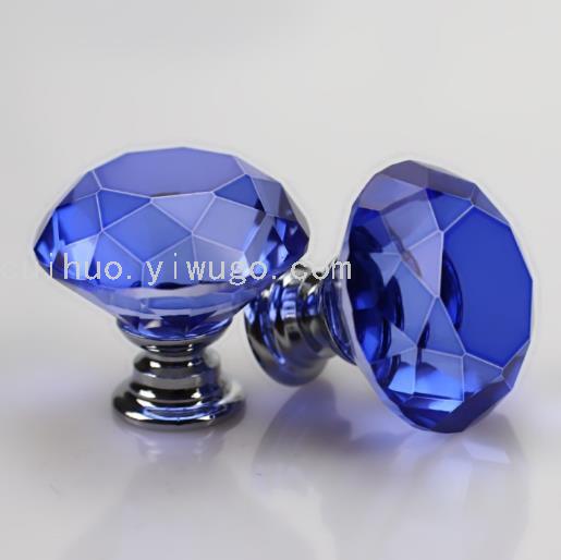Transparente color diamante cristal tirador de un solo agujero gabinete cajón puerta de armario pequeña manija europa y américa Application Scenario