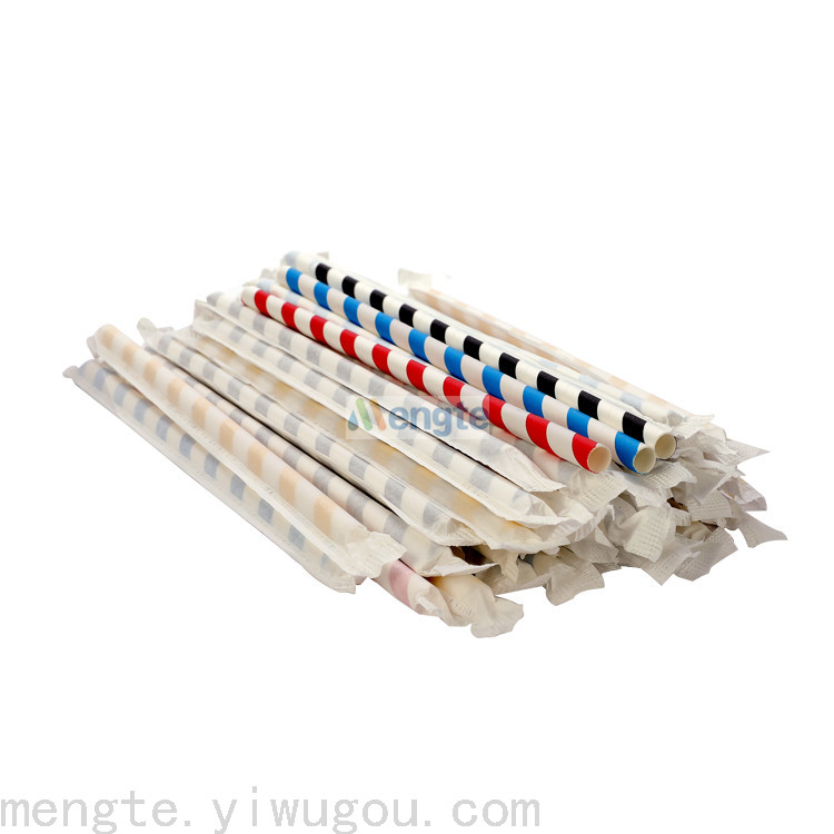 Yiwu Paper Straw Yiwu Environmental Straw Yiwu Degradable Straw Solid Color Straw Paper Wrapped Straw Application Scenario