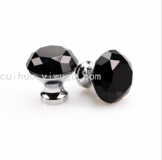 30mm cristal diamante tirador cajón de un orificio aleación de zinc muebles euro americano armario puerta de gabinete hardware manija Application Scenario