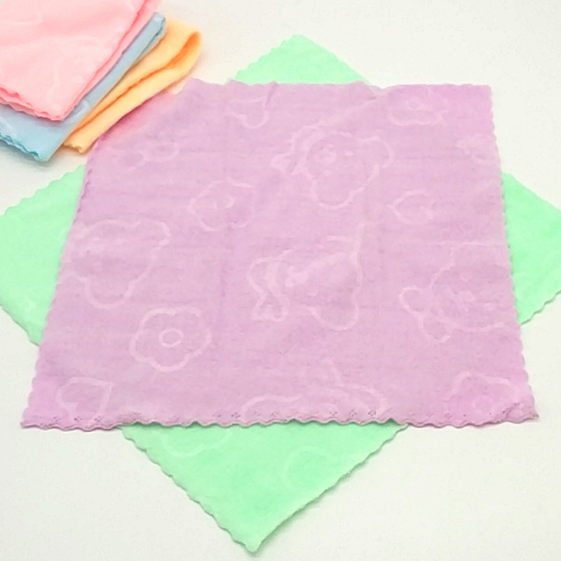 Sunshine department 30*30cm4 piezas en un paquete de paño de color microfibra paquete de paño de vajilla antiaceite Specification image