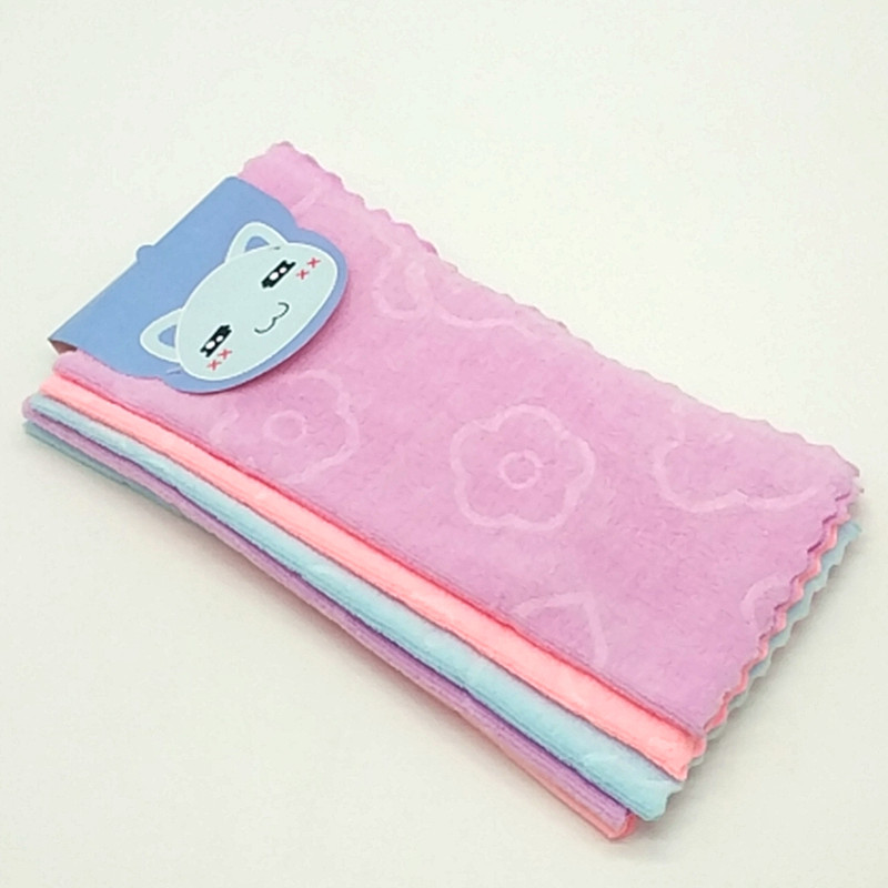Sunshine Department Store 25*25cm hanging card 6 ultra-fine fiber cleaning cloths, super absorbent and non-shedding cleaning dishcloths details Picture