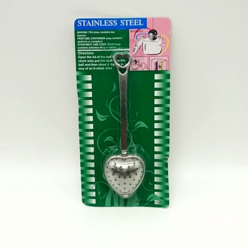 Sunshine Department Store BS-8006 Suction Card heart-shaped handle Verbao Tea filter, soup seasoning packet, marinade filter ball
