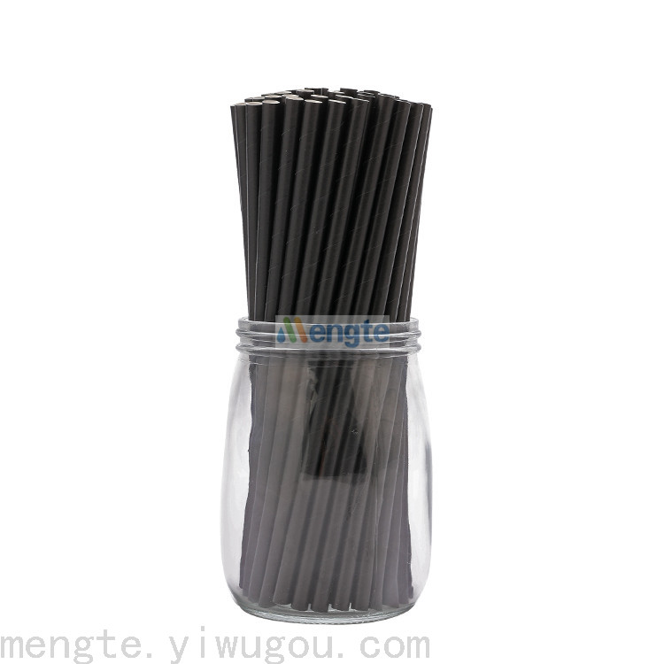 Degradable Straw Straw Wood Straw Straw Brown Paper Straw Straw Brown Paper Straw Straw Environmental Straw Hotel Catering Pie Supplies Application Scenario