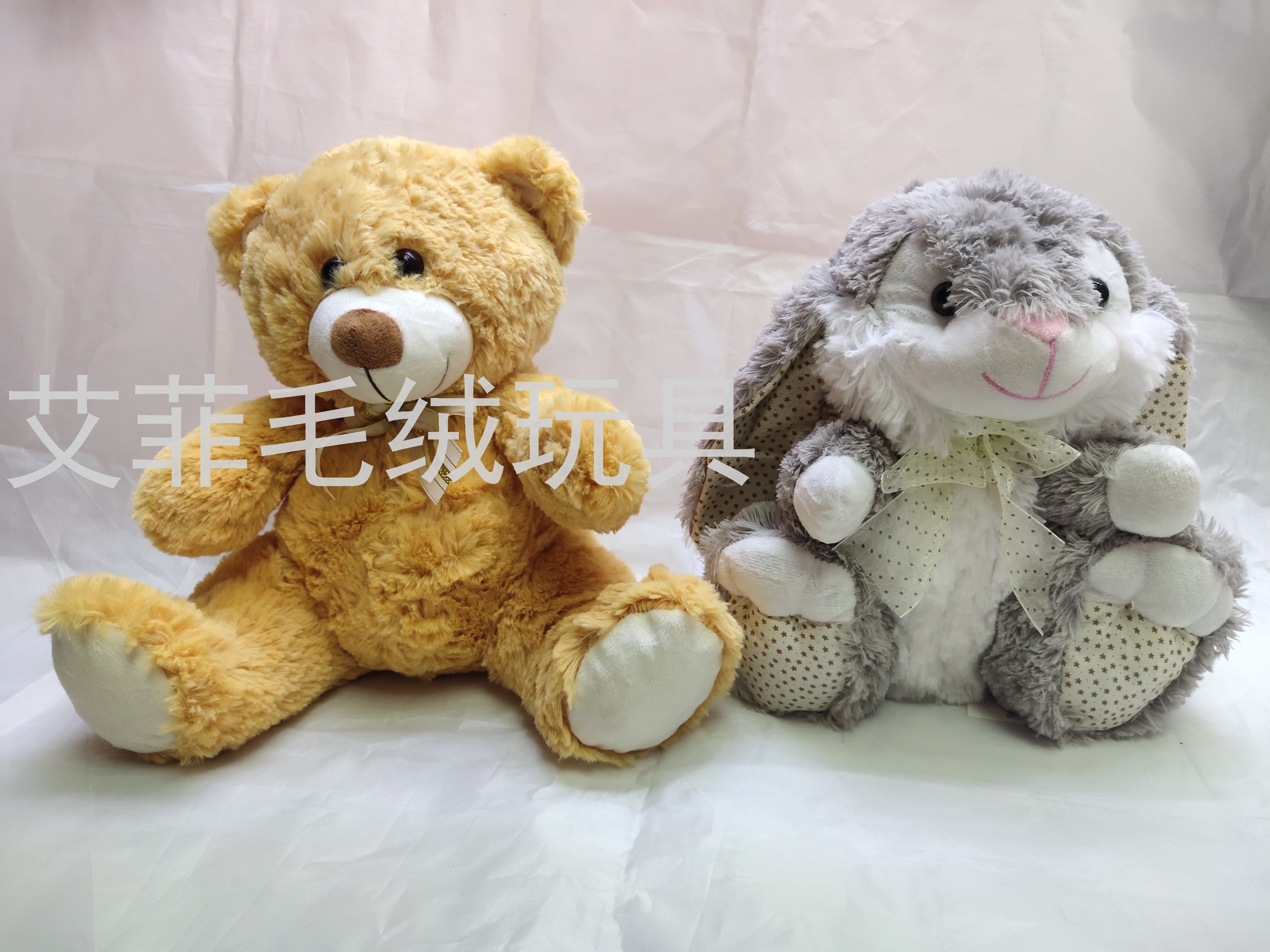 泰迪熊公仔复活节兔子公仔玩偶坐版泰迪熊毛绒玩具礼品