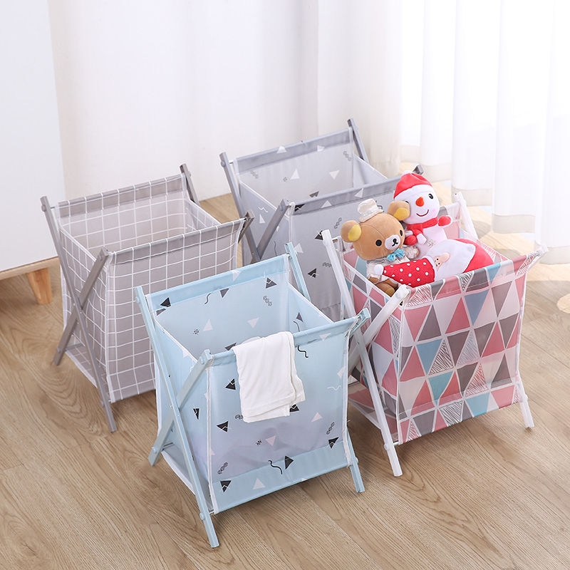 Cesta de ropa sucia cesta de almacenamiento de tela simple lavabo impermeable plegable libro juguete sucio dormitorio doméstico