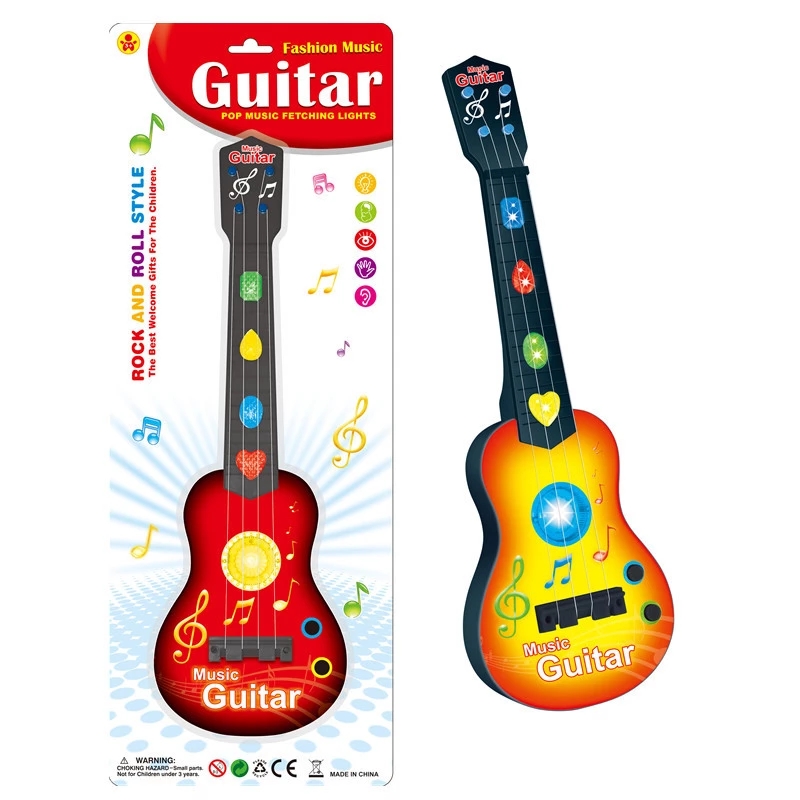 Factory direct sales of playable simulation ukulele mini guitars, children's early education music, street stalls, musical instrument toys Specification drawing