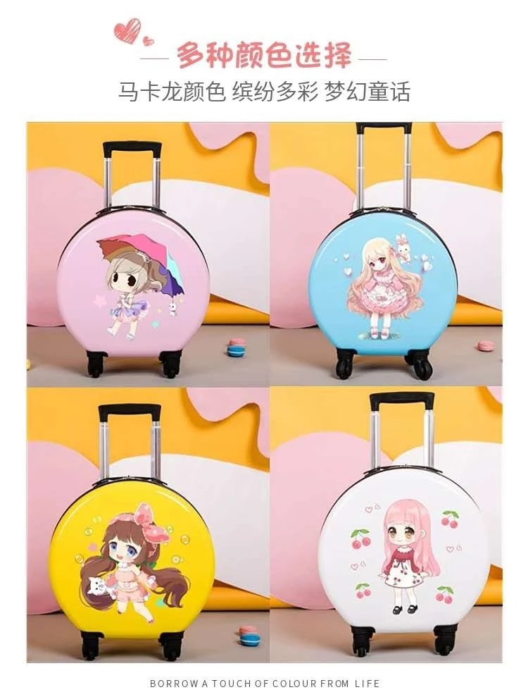 Children's luggage princess custom logo trolley case for boys and girls, suitable for sitting and riding, primary school luggage with universal wheels Item Picture