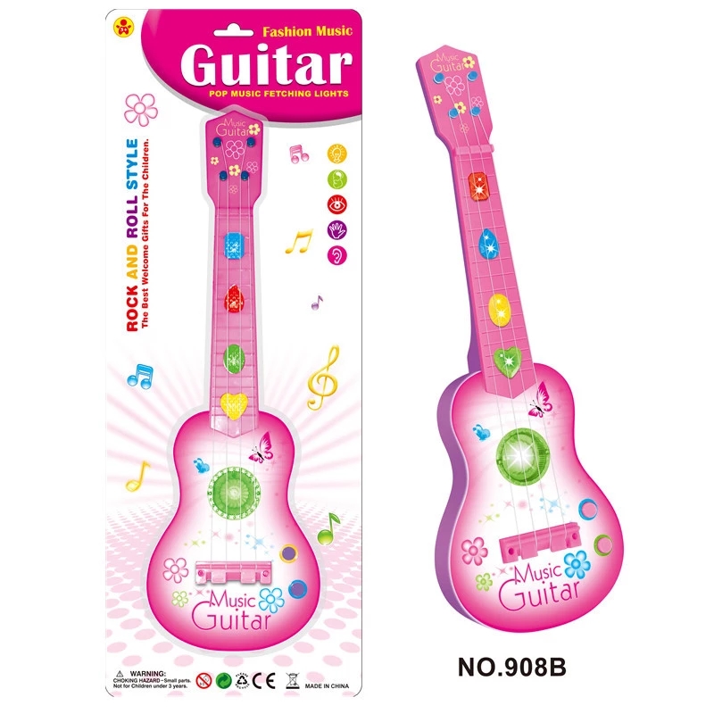 Factory direct sales of playable simulation ukulele mini guitars, children's early education music, street stalls, musical instrument toys full figure