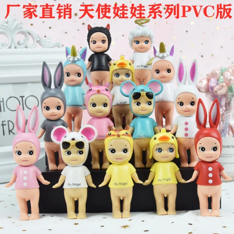 Solid Angel and Devil Chubby doll baking cake decoration plush toy is selling well full figure