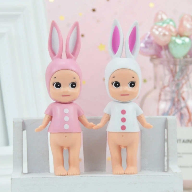 Solid Angel and Devil Chubby doll baking cake decoration plush toy is selling well Specification drawing