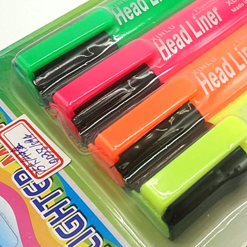 Sunshine Department Store XL-2188A card 4pcs Highlighters, student office supplies Item Picture