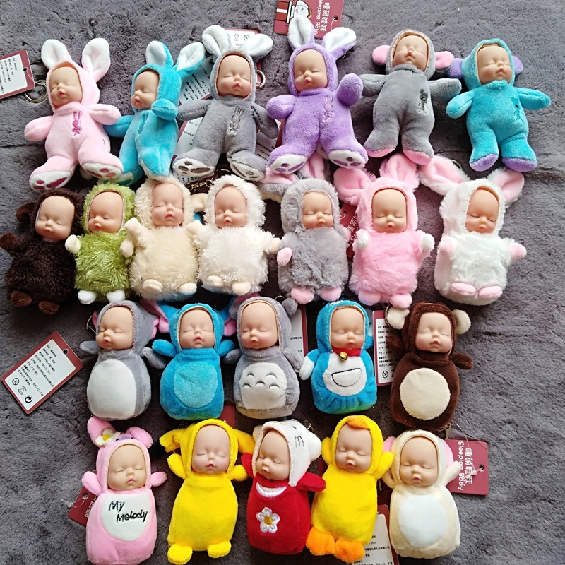 Factory direct sales of sleeping cute vinyl dolls, creative decorative gifts, grabbers, mobile phones, bags, pendants, sheep suits h details Picture