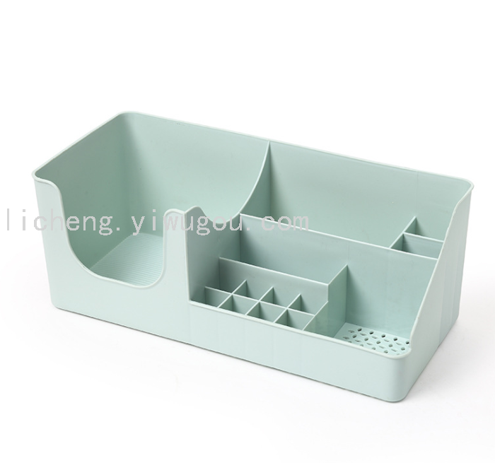 35823 Cosmetics Storage Box, female student dormitory desktop, simple large cosmetics box, dressing table, skin care products and facial masks shelf Item Picture