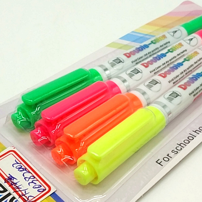 Sunshine Department Store XL-228 card-absorbing double-headed color highlighters, student markers, watercolor pens, office supplies Specification image