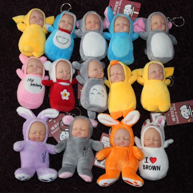 Factory direct sales of sleeping cute vinyl dolls, creative decorative gifts, grabbers, mobile phones, bags, pendants, sheep suits h Specification drawing