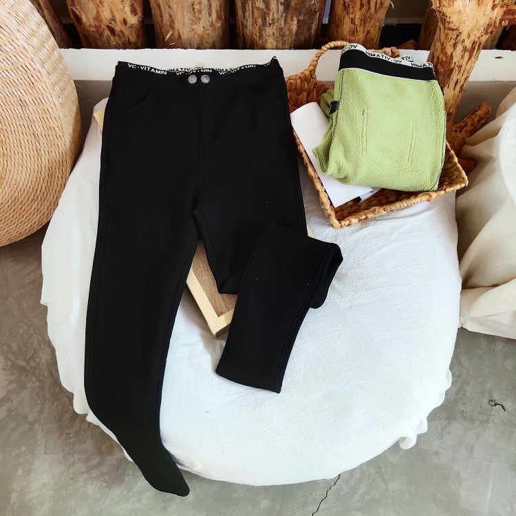 VC pants, extra-thick lamb fleece leggings, women's outerwear, large-sized women's pants, autumn and winter fleece and thickened thermal pants, women's mom pants Specification image