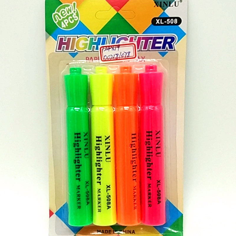 Sunshine Department Store XL-508 card-absorbing Highlighter pens, 4/3 student watercolor pens, office supplies