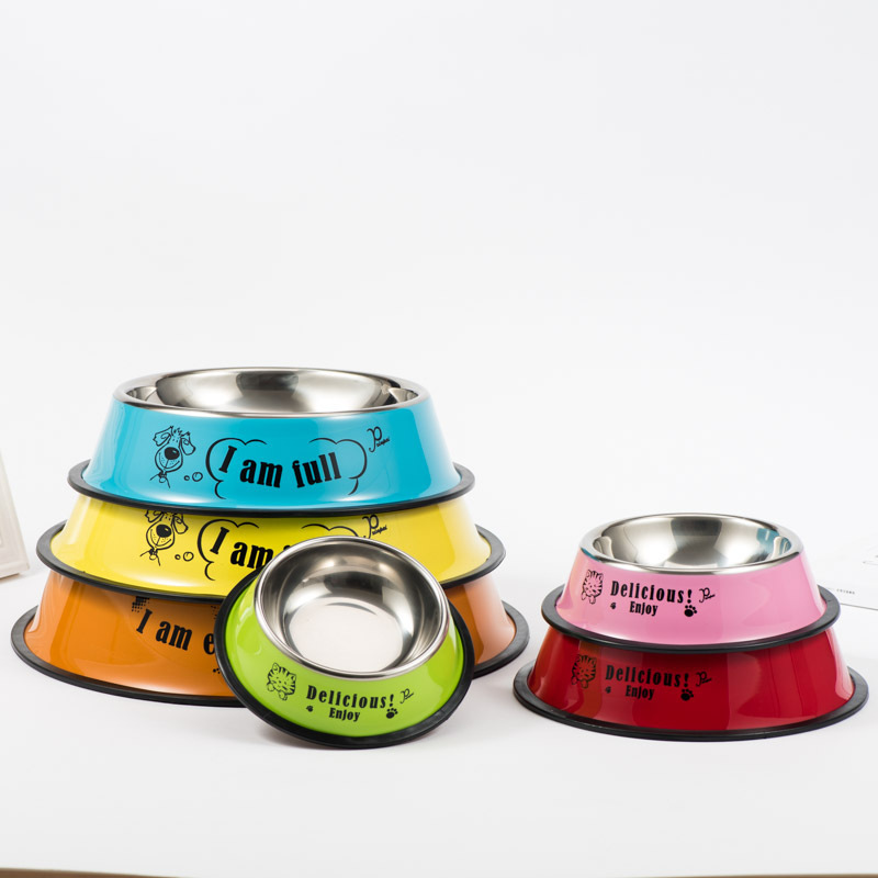 Stainless steel dog bowl, pet bowl, multi-purpose and durable pet bowl, round food bowl for cats and dogs, pet food bowl and dog food bowl supplies details Picture