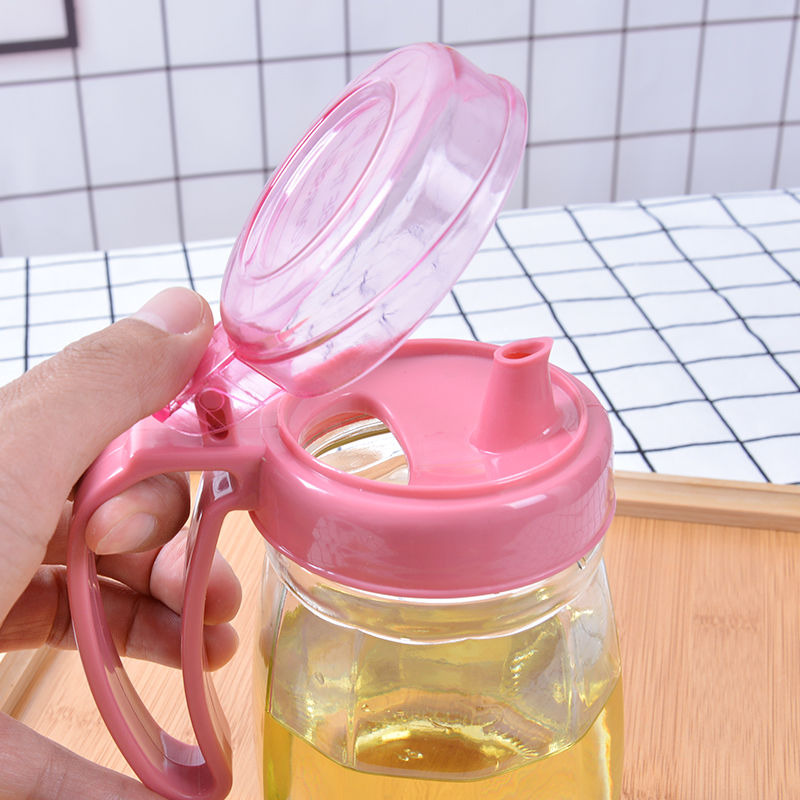 G1741 Premium glass large oil bottle, seasoning jar, soy sauce bottle, kitchenware Item Picture