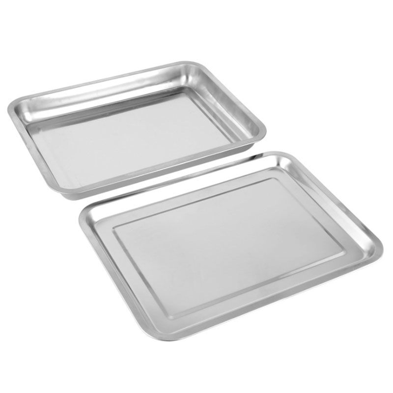 D2122 large 2232 stainless steel tray, tray, dinner plate, vegetable plate, Yiwu 2-yuan store Application Scenario