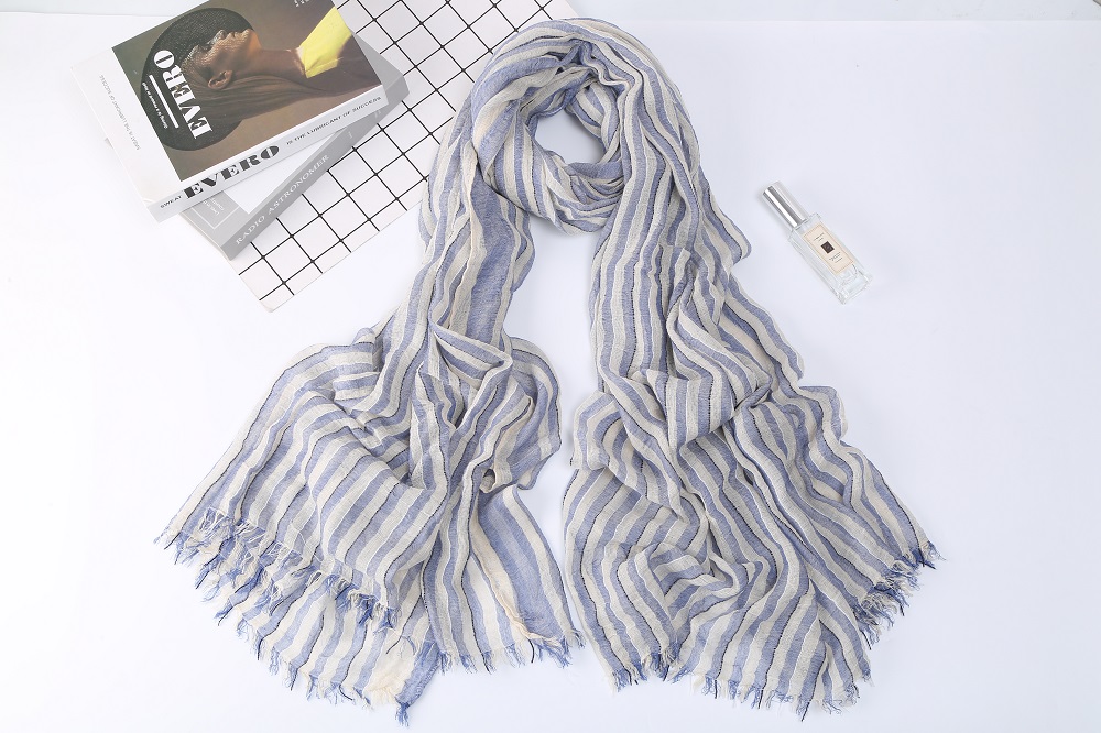 2020 stripe yarn-dyed pinstripe scarf scarf manufacturers direct spot
