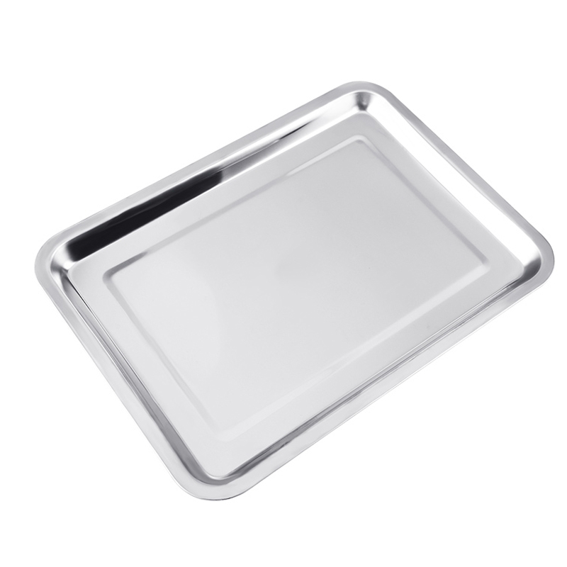 D2122 large 2232 stainless steel tray, tray, dinner plate, vegetable plate, Yiwu 2-yuan store Specification image