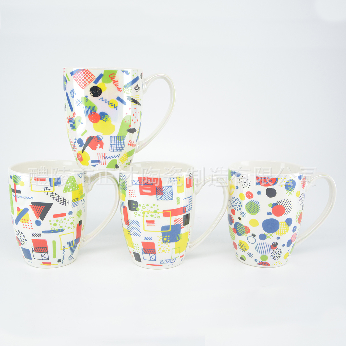 Factory direct sales of creative color ceramic mugs, customizable ceramic coffee cups and water cups