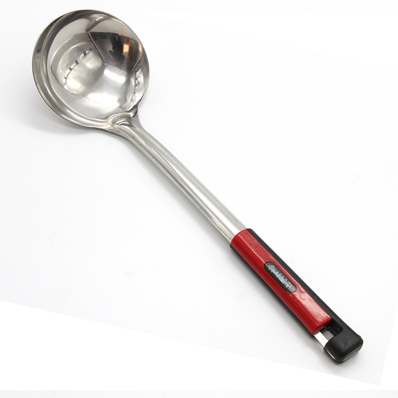 New Korean 1.2mm heat-resistant cooking spatula and soup spoon, high-quality non-magnetic stainless steel spatula and spoon, a bestseller at 5 yuan Application Scenario