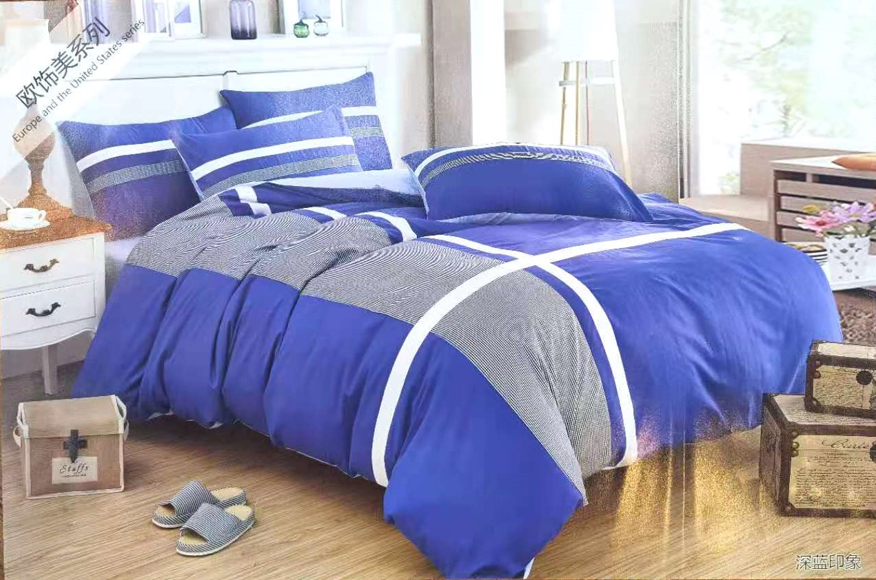Pure Cotton Cotton Simple Fashion Splicing Four-Piece Modern Nordic Style Ab Surface Casual Manufacturers Direct Sales details Picture