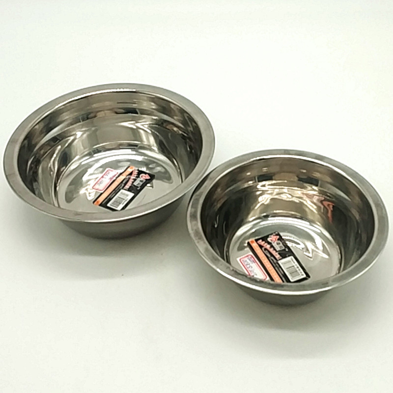 Sunshine Department Store 16/18 stainless steel basin, round household soup and oil basin, vegetable washing basin, canteen iron basin, stainless steel bowl Application Scenario