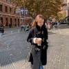 New mid-length woolen coat with horn buttons for women in autumn and winter, thickened knitted woolen sweater cardigan Application Scenario