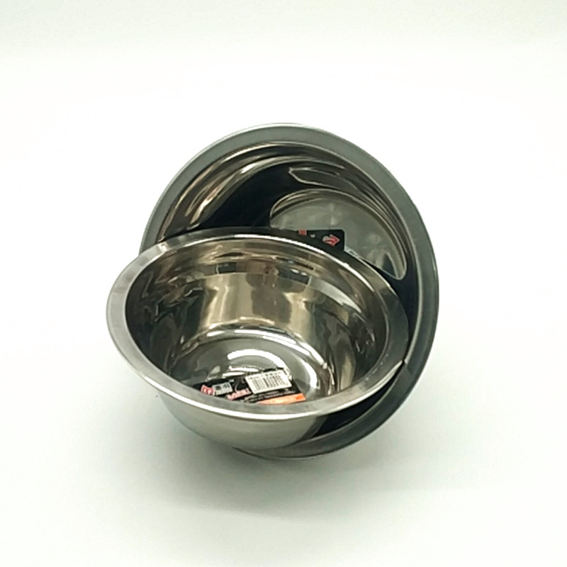 Sunshine Department Store 16/18 stainless steel basin, round household soup and oil basin, vegetable washing basin, canteen iron basin, stainless steel bowl details Picture