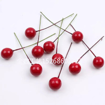 Foam Red fruit 20mm simulation berry Cherry Christmas supplies Wedding decoration headwear hairpin accessories DIY materials