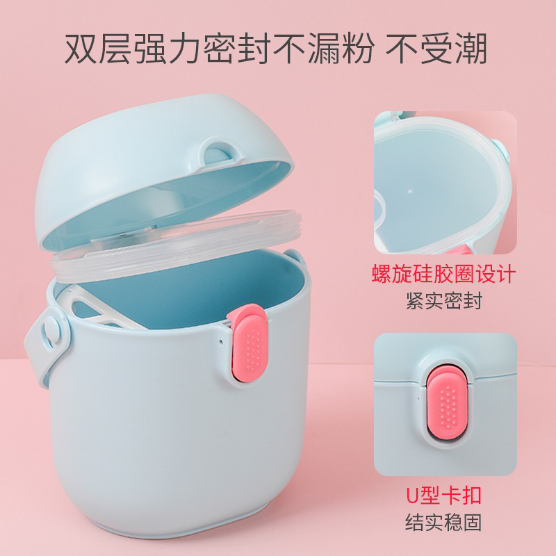 Infant formula milk powder box, portable hand-held large-capacity storage tank for going out, home sealed and fresh-keeping complementary food storage box Application Scenario