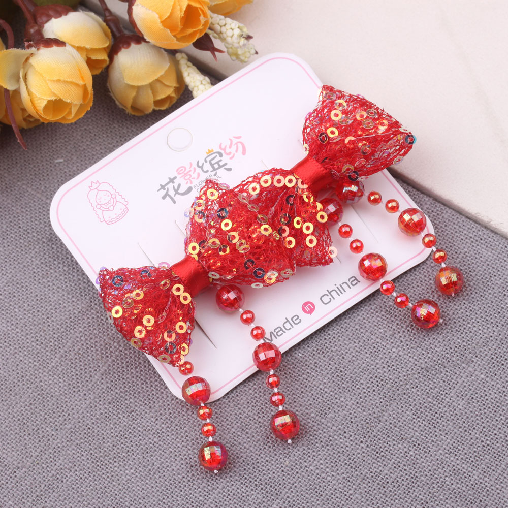 Ancient-style Hanfu headwear, including plush hair clips, top clips at the back of the head, double-clip tassels, step swaying ornaments, and bow hair clips Application Scenario
