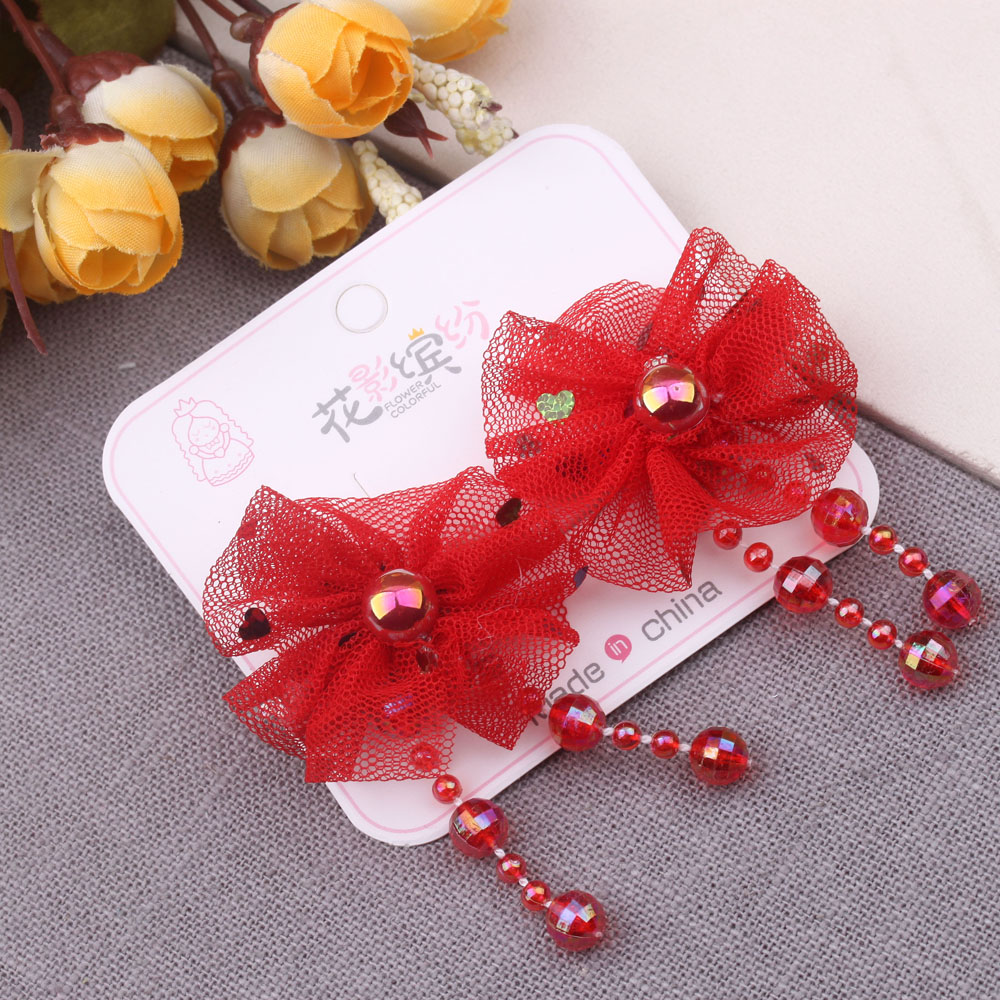 Ancient-style Hanfu headwear, including plush hair clips, top clips at the back of the head, double-clip tassels, step swaying ornaments, and bow hair clips Specification image